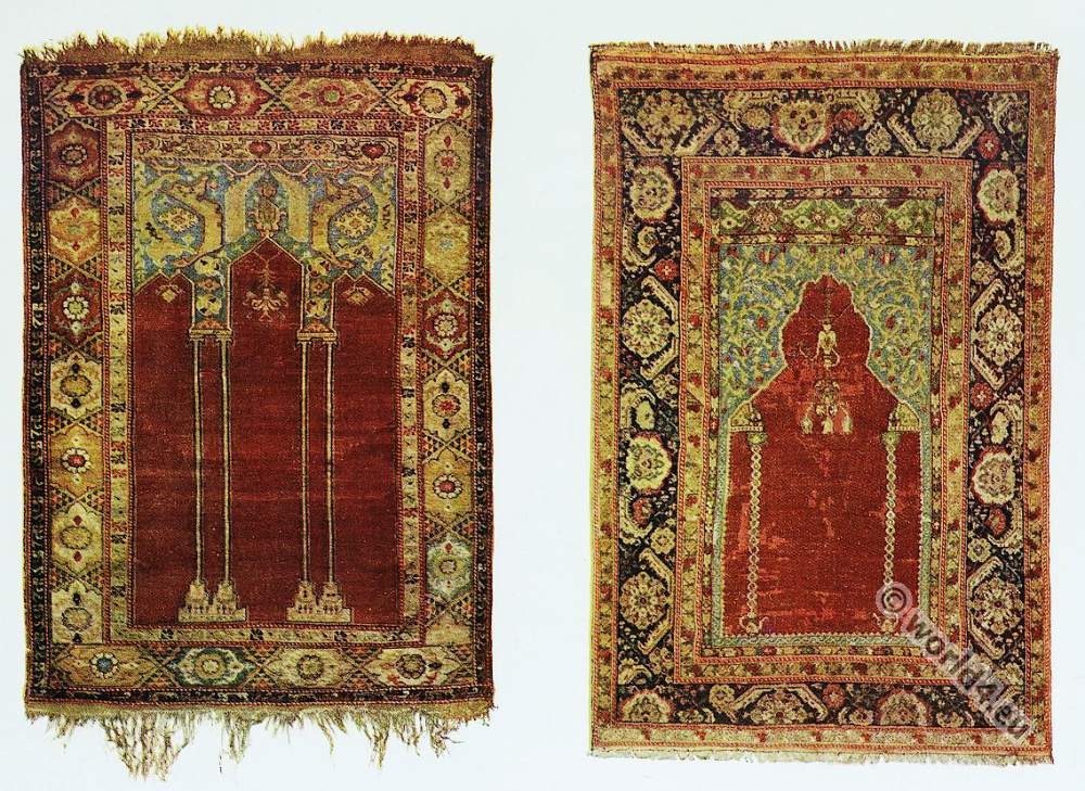Antique Prayer rugs. Asia Minor. Transylvania