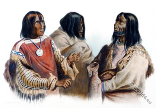 War, chief, Blackfeet, Blood, Indian, Piekann, Koutani, Karl Bodmer