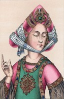 Burgundian type portrait with characteristic headgear.