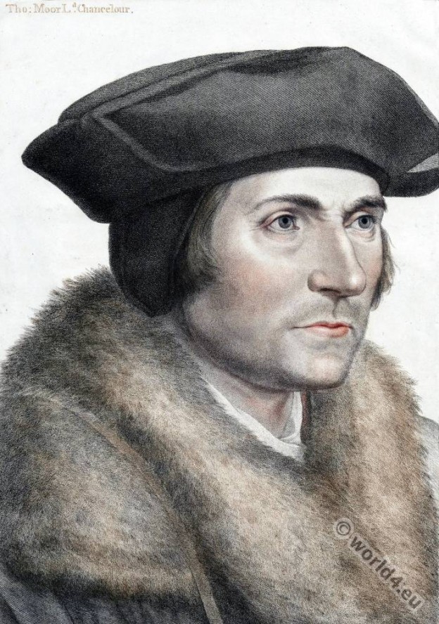 Sir, Thomas, More, Hans, Holbein, Younger, Tudor, portrait, fashion,
