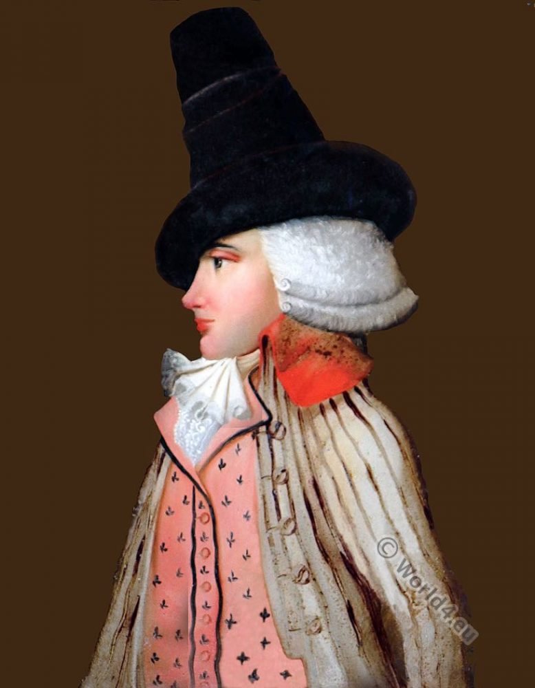 Incroyable, Directoire, 18th, century, costume, Dandy, revolution, france 