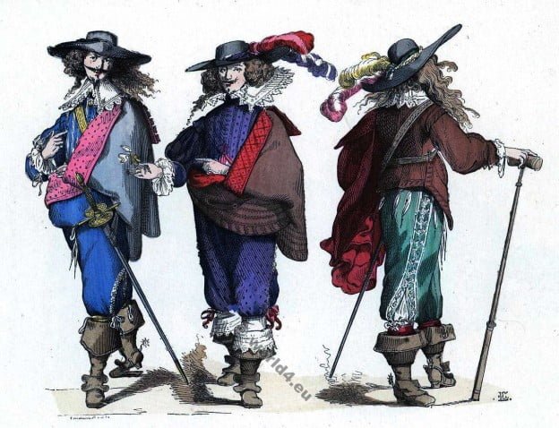 Gentilshommes, Musketeers, costumes, Baroque, fashion, history, Gentlemen,