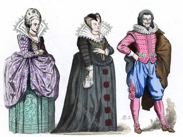 French, Court, Lady, Marie, Medici, widow, Baroque, costumes