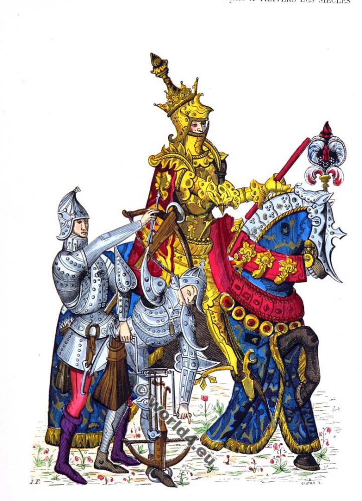Chevaliers, Moyen Age, Vêtements, 15ème siècle, Chevaliers, Moyen Age,
