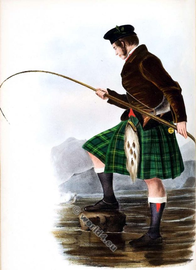 The Clans of the Scottish Highlands and their tartans.