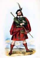 Clann Ghillean, or the Mac Leans. Clan. Tartan. Scotland national costume. Clans of the Scottish Highlands.