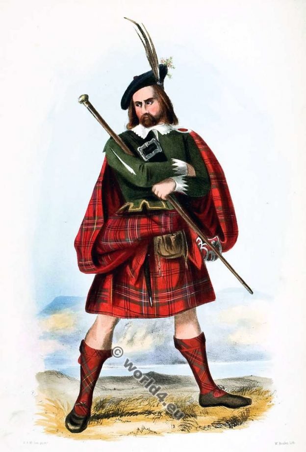 The Clans of the Scottish Highlands and their tartans.