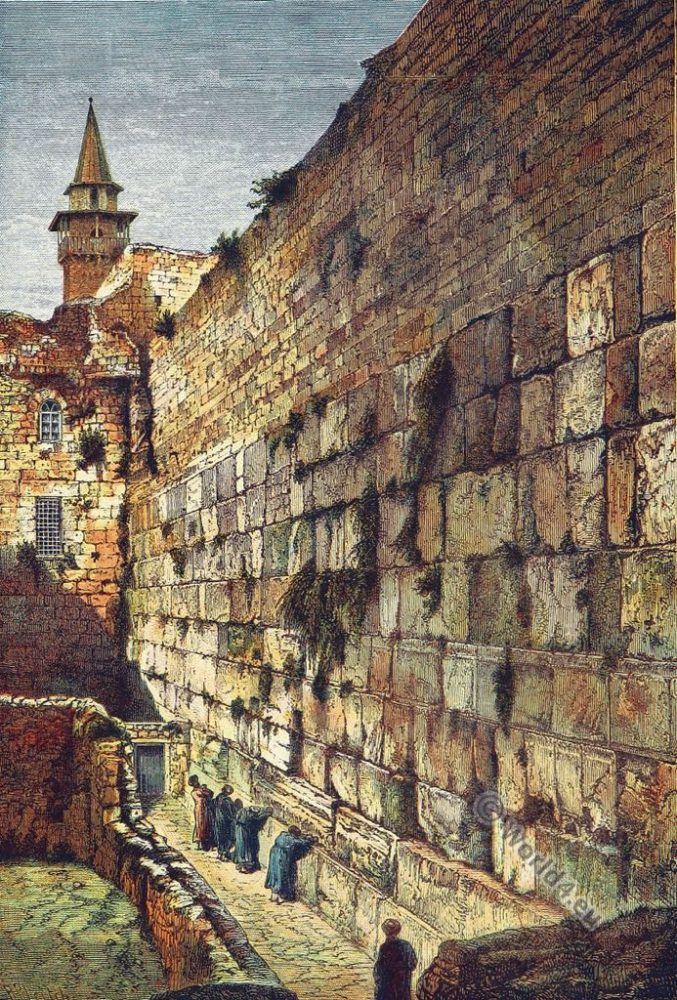 Wailing Place. Kotel. Jews, Jerusalem. Western Wall. Biblical place. Israel. Sacred Destinations.