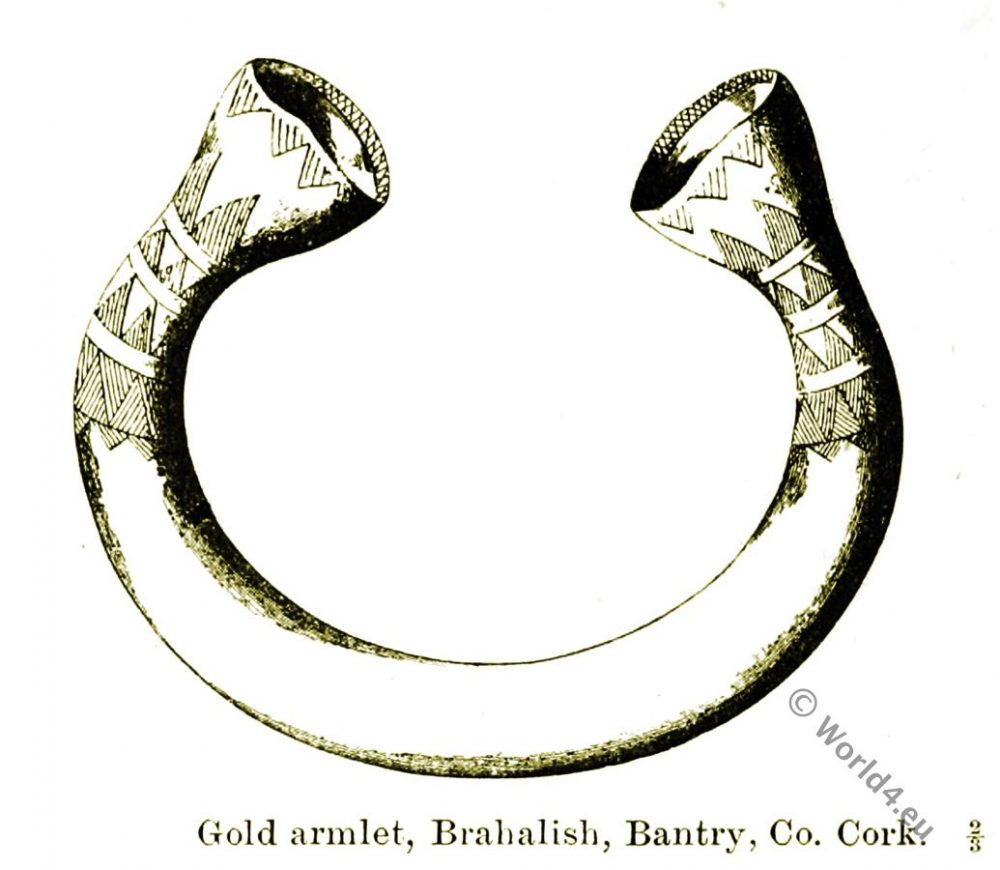 Gold armlet, Brahalisli, Baiitry, , Celt, Britons, Antiquities, Bronze Age