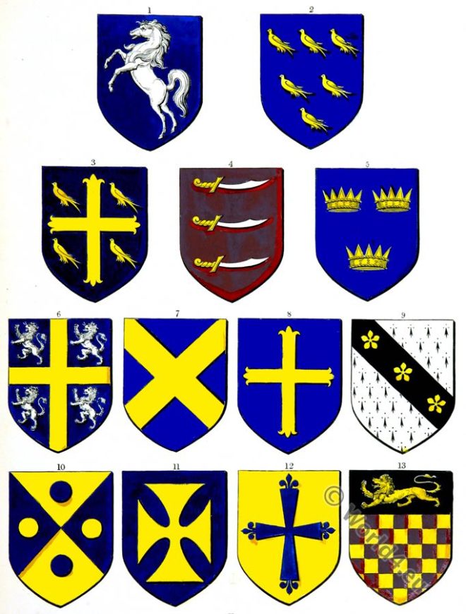 Anglo-Saxons, Coat of arms, kings. heraldry, History, England, Medieval Society