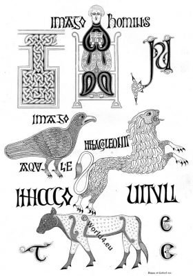 Anglo-Saxon Calligraphy, 10th Century. Calligraphy, 10th Century, Anglo-Saxon, latin bible