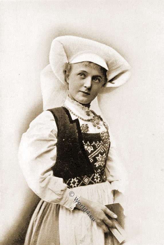 Hardanger costume. Norway 1896