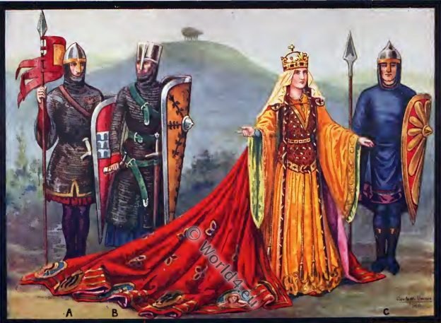 Empress Matilda, female regent, England, history, Middle ages costumes