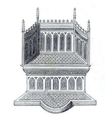 Medieval Throne, England 14th century, ehan de Grise, Bodleian Library