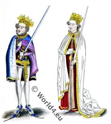 english kings, John, henry, 12th century, costumes, fashion, middle ages, medieval,