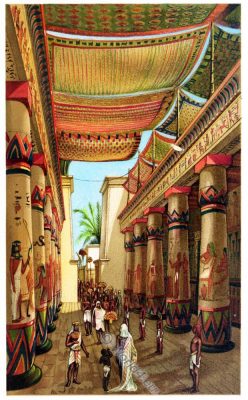 Egyptian, Nomarch, Hall, ancient, architecture, egypt