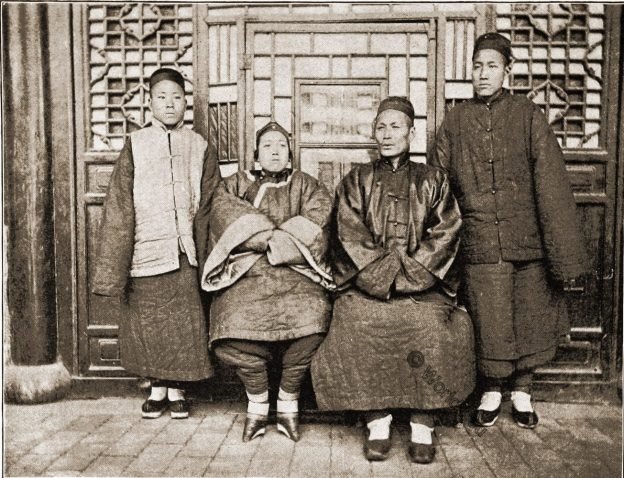 Chinese wife with bound feet, 1891.