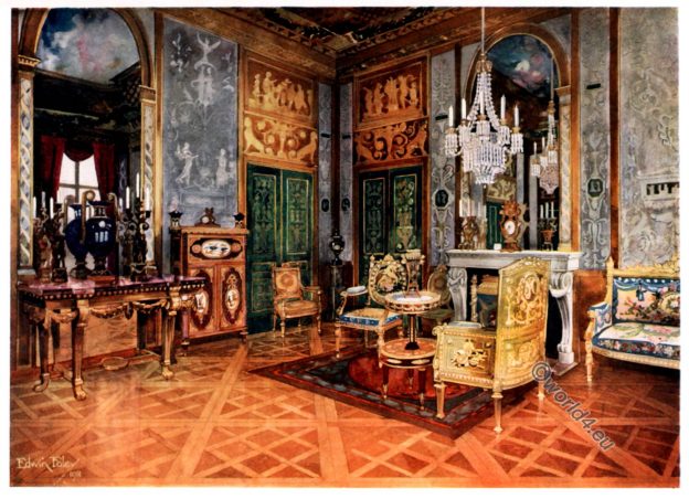 Salon de Musique, Marie Antoinette, France, Rococo, Furniture, 18th century