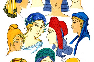 Coiffures, Ancient, Greece, fashion history, Paul Louis de Giafferri.