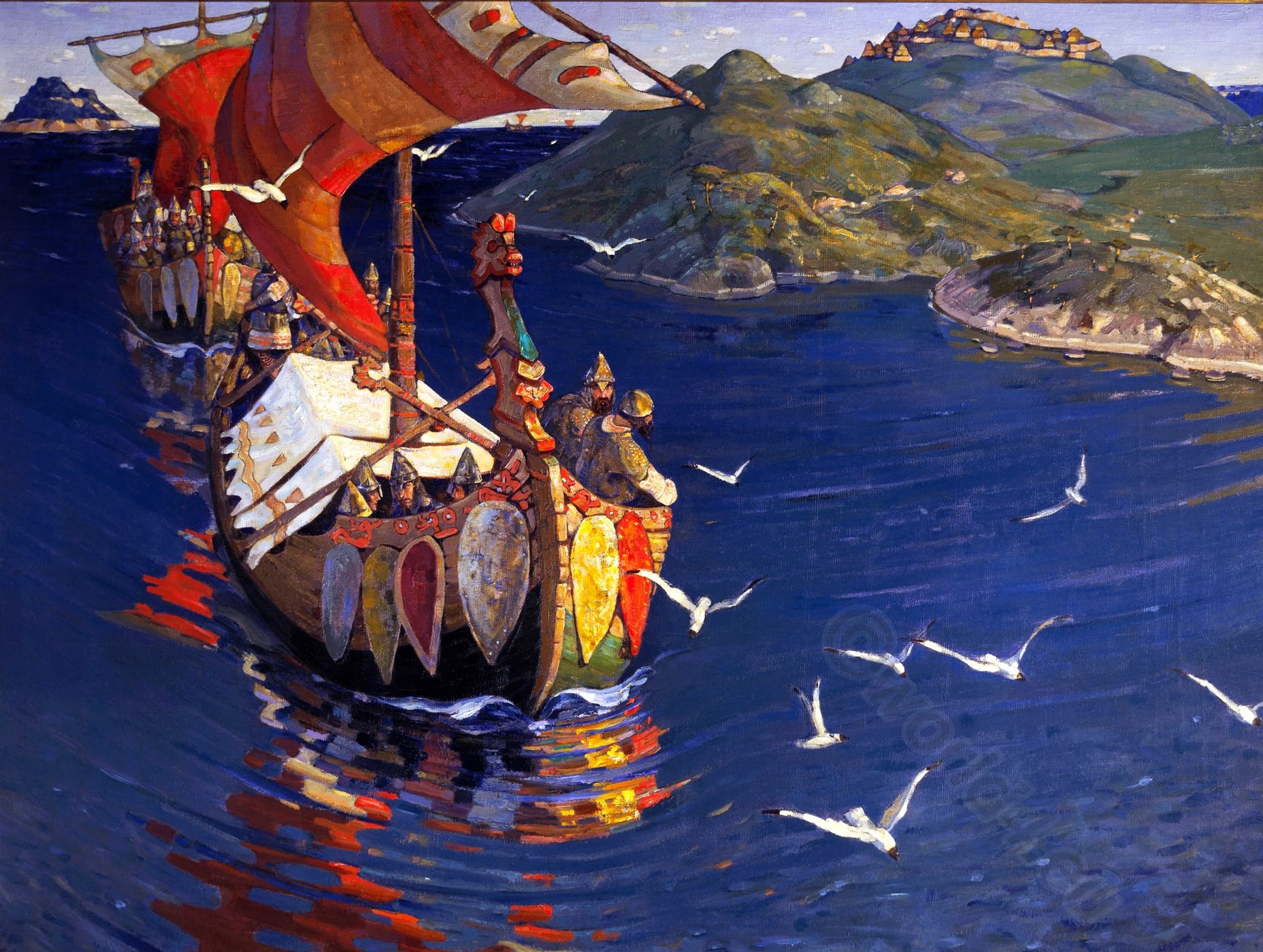 Nicholas Roerich, Vangarians, Viking, Art, Russia