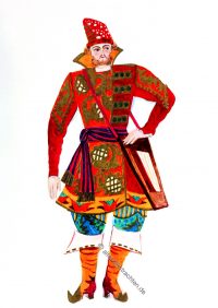 Sadko by Natalia Goncharova. Opera costume, 1916.