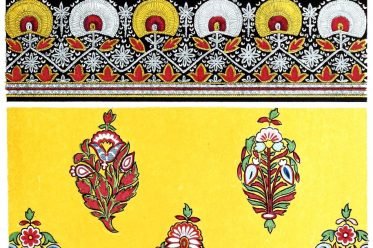 Textil design,Satin, Embroidery, India, specimen