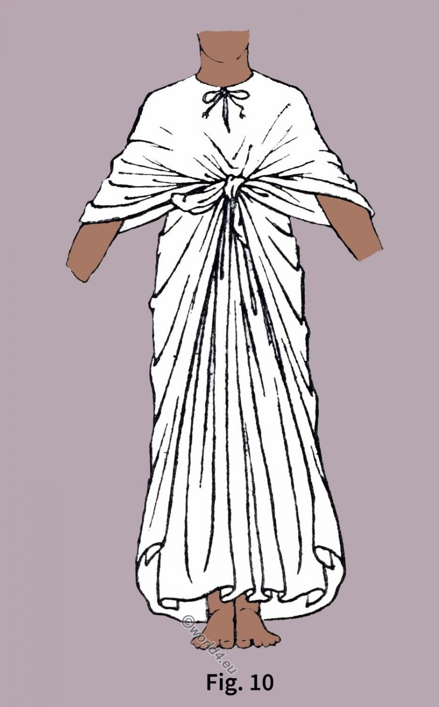 Ancient, Egypt, fashion, history, Egyptian Robe, Draped,