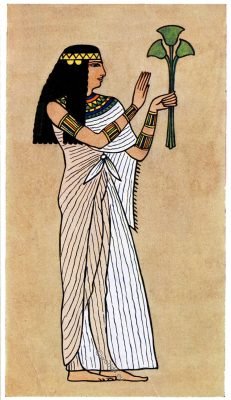 Ancient Egyptian Costume And Fashion History Decoration Coloring