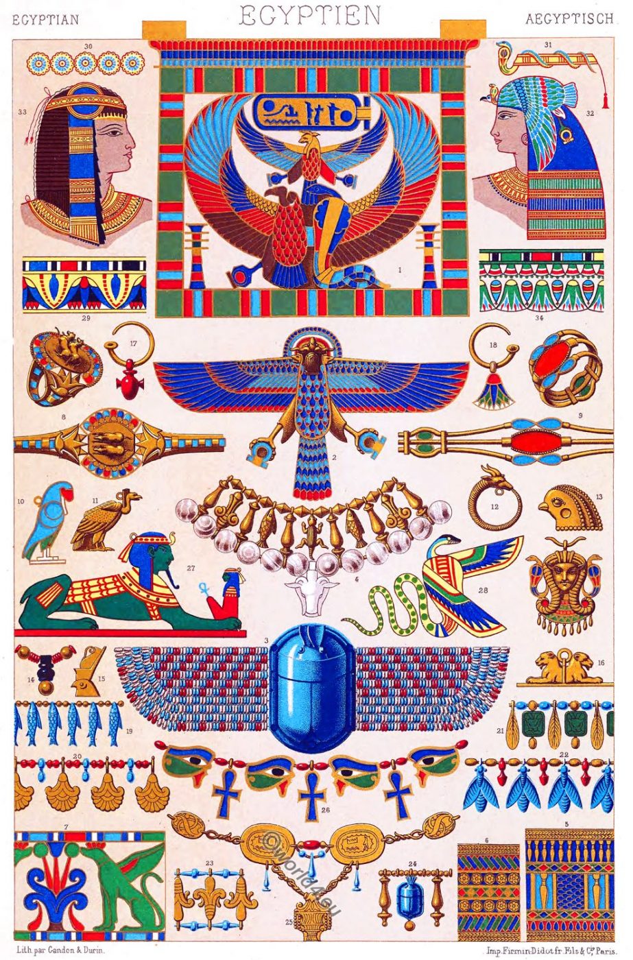 Egyptian,Jewlery, Bracelets, cloisonné enamel, Ear-rings, necklaces, amulets, bracelets, rings