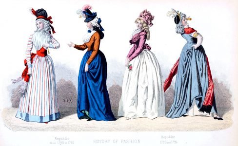 French, Republic, fashion, costumes, modes