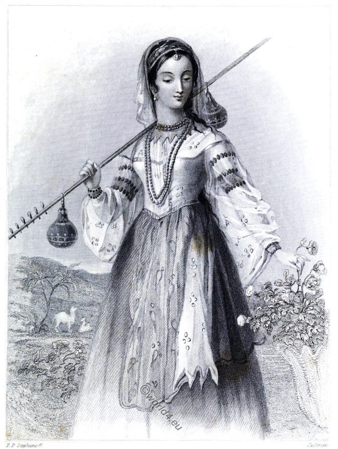 Persian, girl, clothing, costume