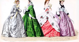 Crinoline,fashion history, Romantic, Napoleon III, Second Republic,