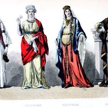 Gallic, Merovingian, Carlovingian, Fashion, History, costumes