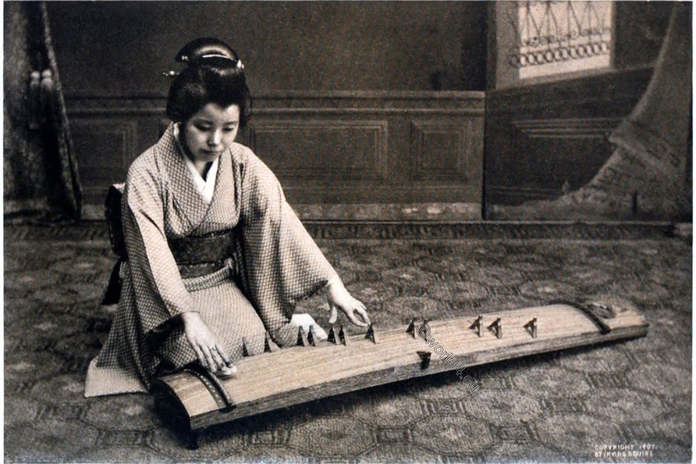 Japanese koto. Instrument for traditional Japanese music. World4