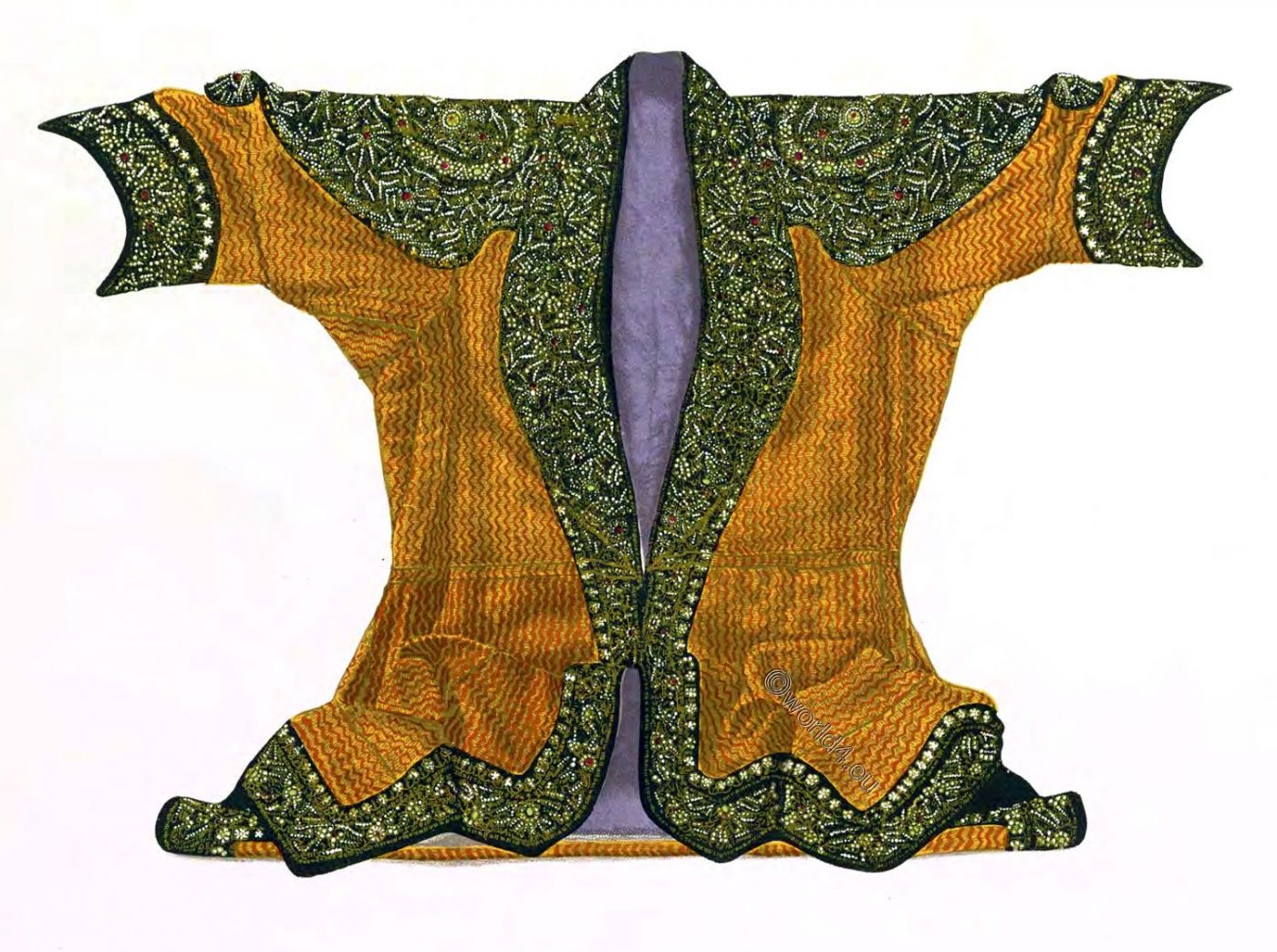Maharaja, State, Coat, Brocade, India, Rajasthan