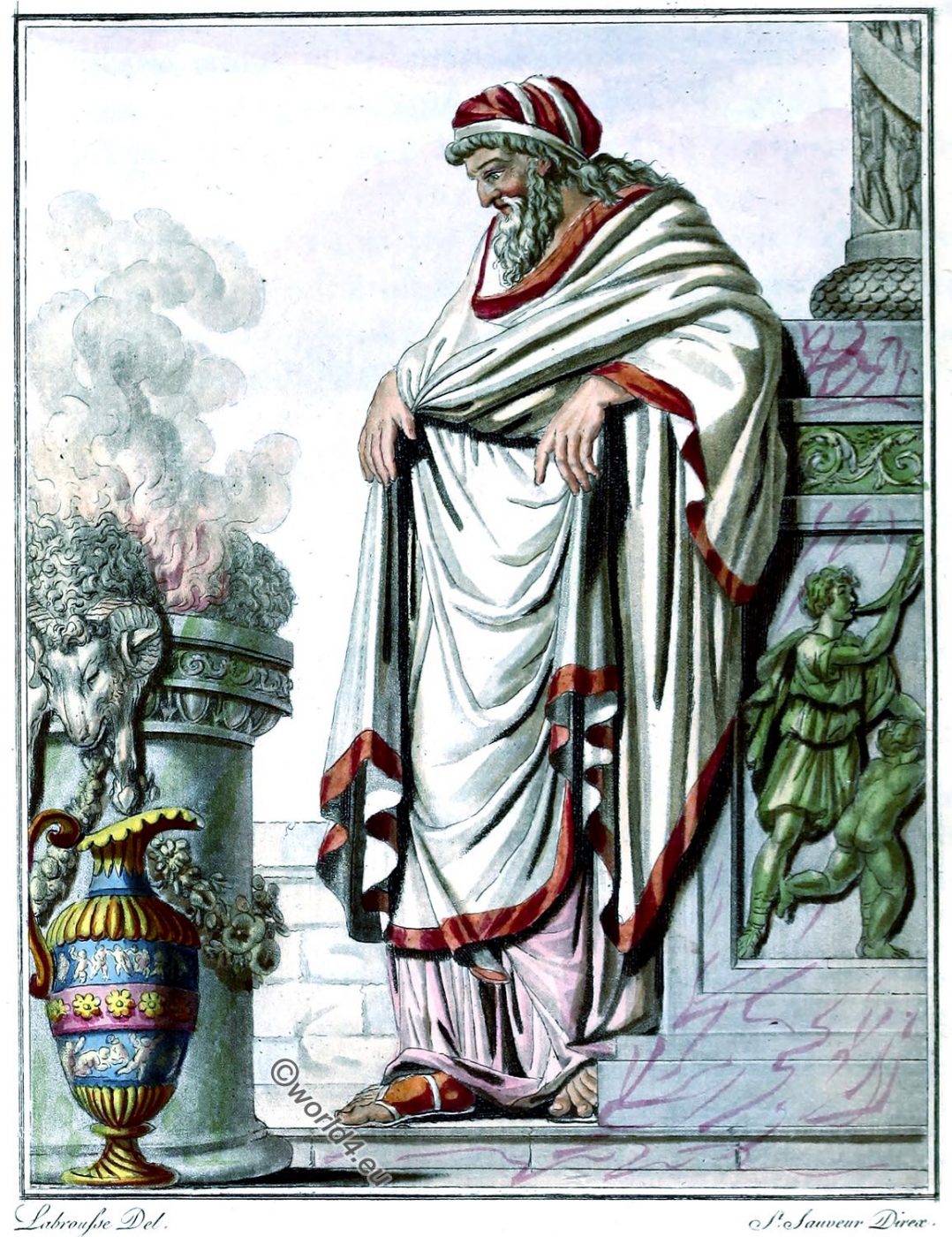 Pontifex Maximus, ancient Rome, principal priest, costume