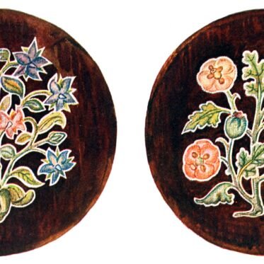 Embroidered, Stool, Covers, Hardwick Hall, England, Tudor, Stuart,