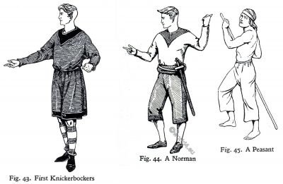 Norman, Knickerbockers, Peasant, England, middle ages, fashion, costumes