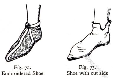 England, middle-ages, shoes, fashion