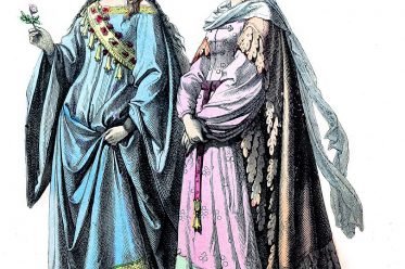 German, court, costumes,, middle ages, fashion