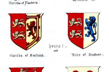 The armorial bearings of the Monarchs of The Royal House of Normandy.