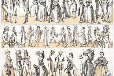 Auguste Racinet, fashion, costumes, Empire, Regency, modes