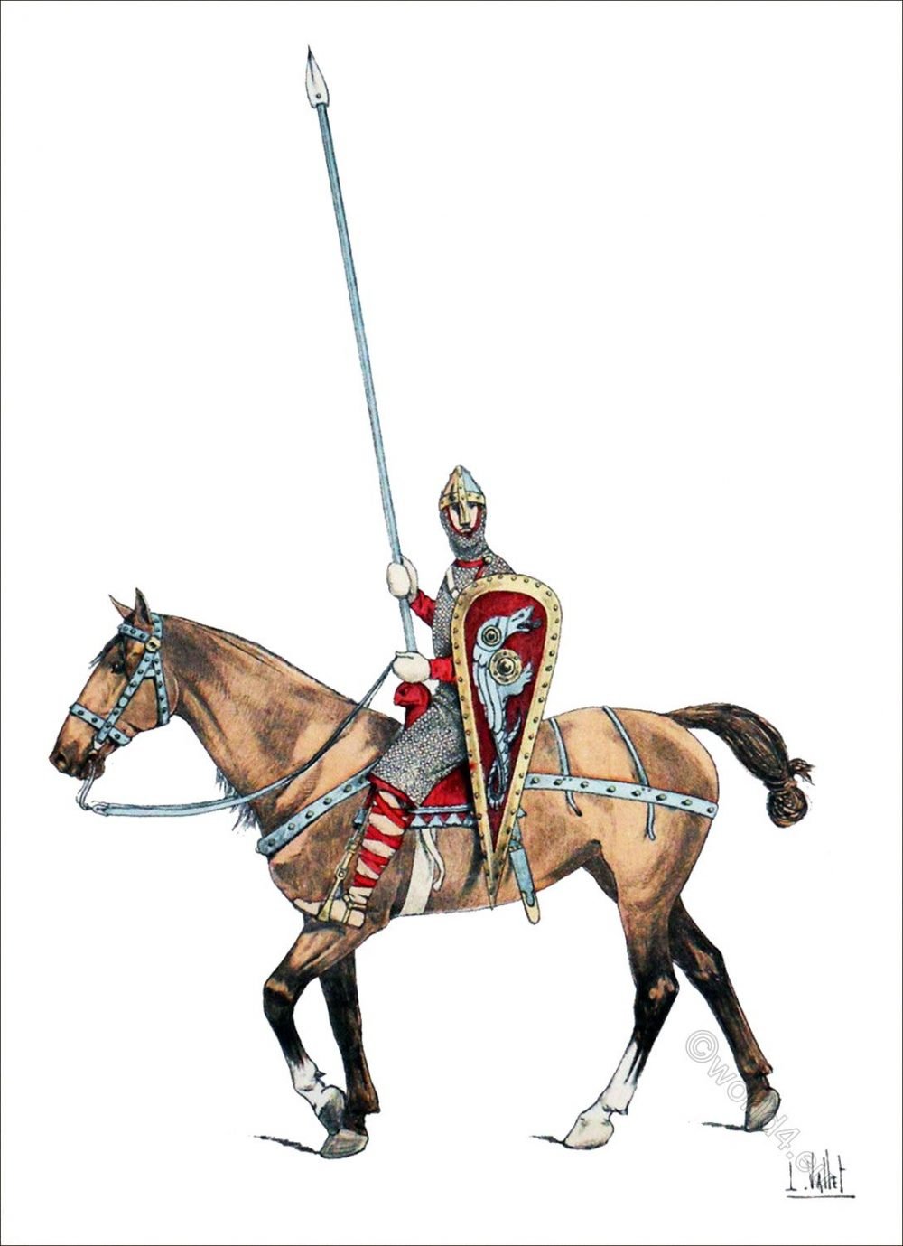 Norman Fashion Era. England Middle Ages 11th c.