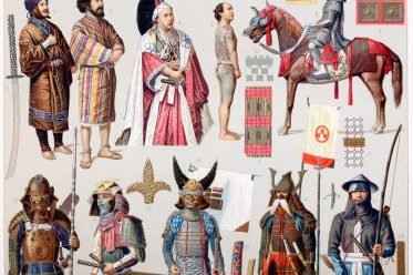 Japanese, Yakunin, Armor, court dress, nobility, Ainus, Daimio