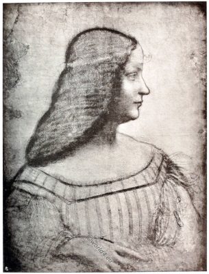 Portrait, Isabella d'Este, Leonardo da Vinci, Louvre, Renaissance