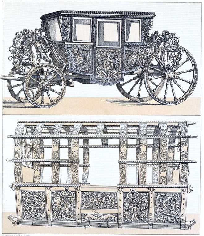 Carosses, carriages, coaches, Baroque, Transportation,