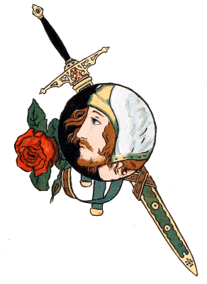 Knight, sword, Medieval, Tennyson, Alfred Tennyson, Illustration,