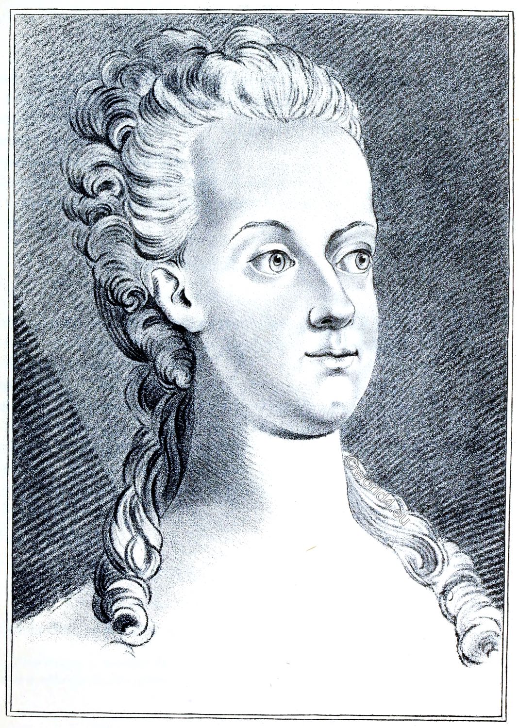 young, Marie Antoinette, portrait,