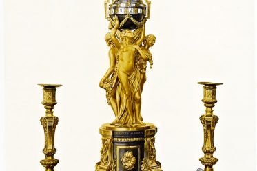 Pendulum, clock , Rococo, ean-Joseph, Saint-Germain,