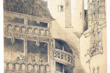 Hôtel, Chambellan, Dijon, Court, Gothic, middle ages, Architecture, France,